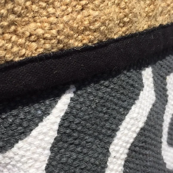 Large (2) collapsible storage bins 16.5 h x 16 deep Jute + Cotton​-- a pair - Picture 6 of 11